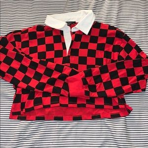 Checkered cropped T-Shirt